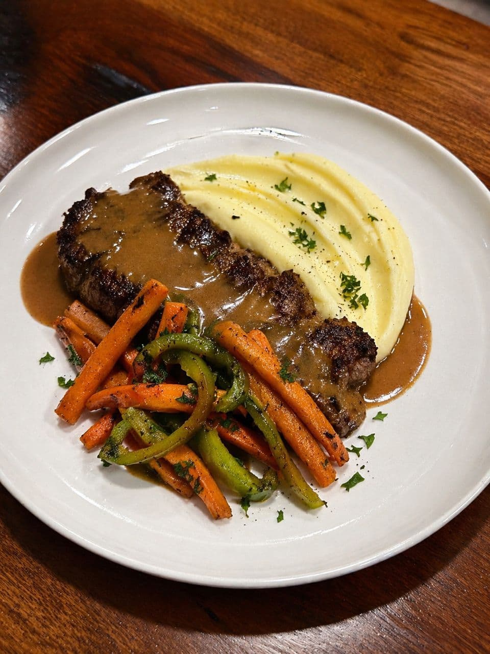 Plated continental dish